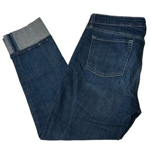 GAP Capri Jeans 8/29R Straight Cuff Medium Indigo Denim